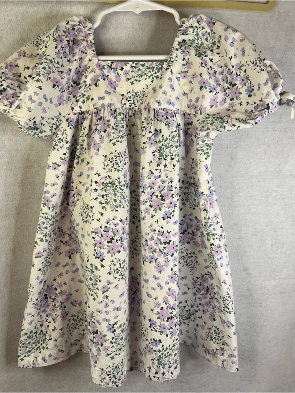 Crewcuts‎ Girls 2 Piece Set Floral Dress And Cable Knit Cardigan Sz 3-4 Years